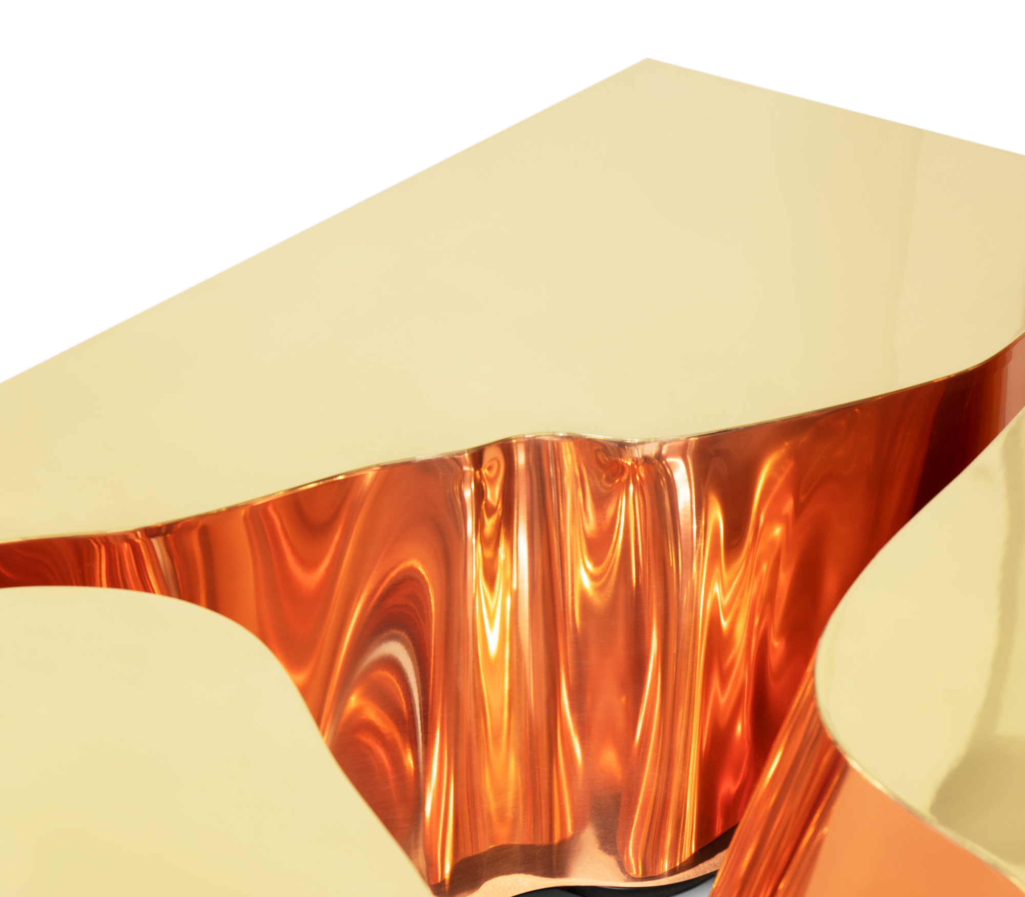 Журнальный столик Fissure Gold Copper