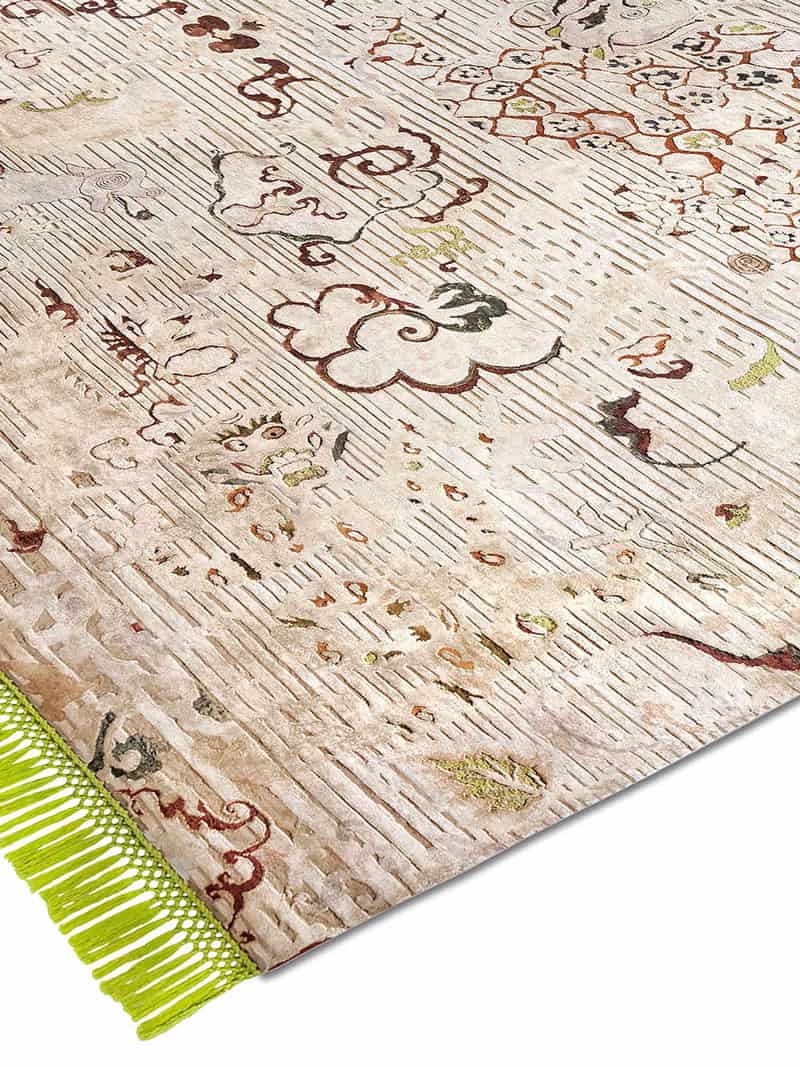Эксклюзивный ковер Dragon Green / Beige ☞ Розмір: 365 x 457 см