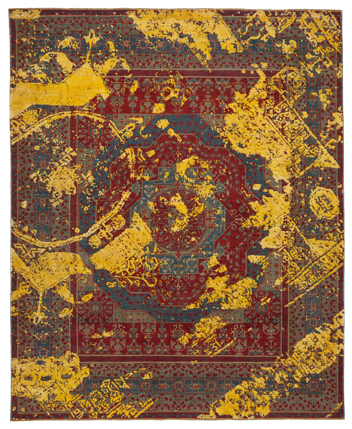 Килим ексклюзивний Mamluk Farringdon Tagged Neonorange | Розмір: 300 x 400 см