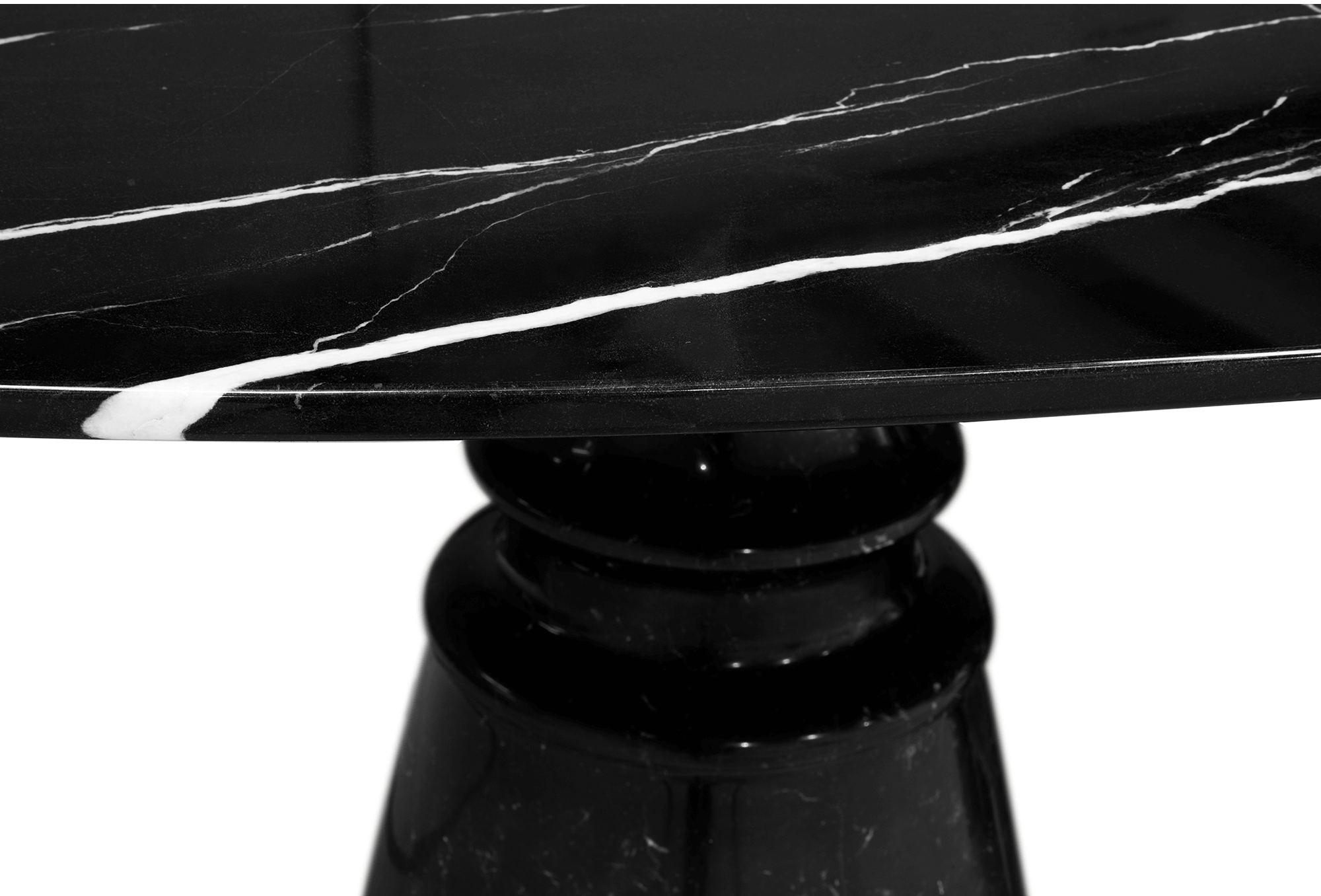 Обеденный стол Obsidian Oval XL Nero Marquina