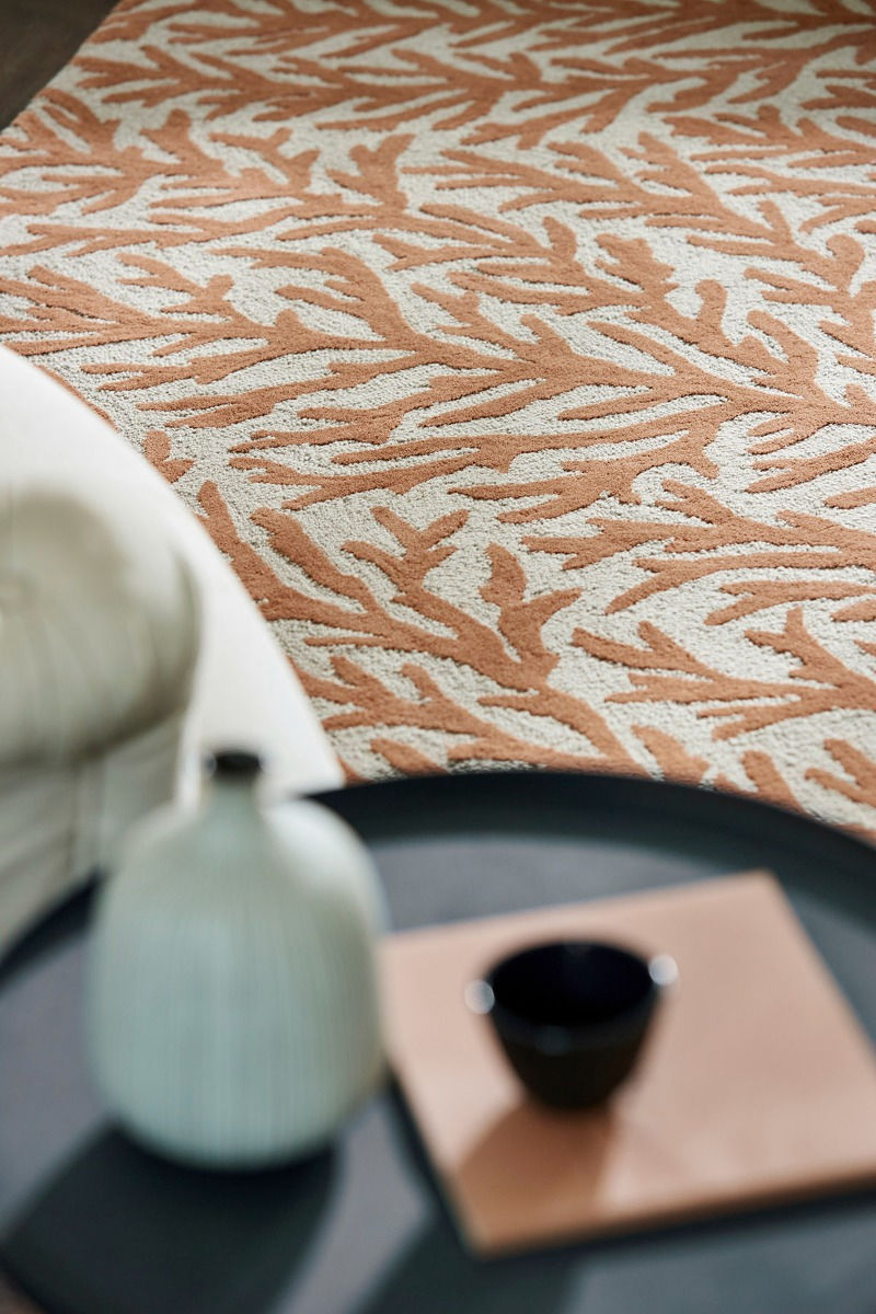 Сучасний дизайнерський килим Atoll Auburn/Stone