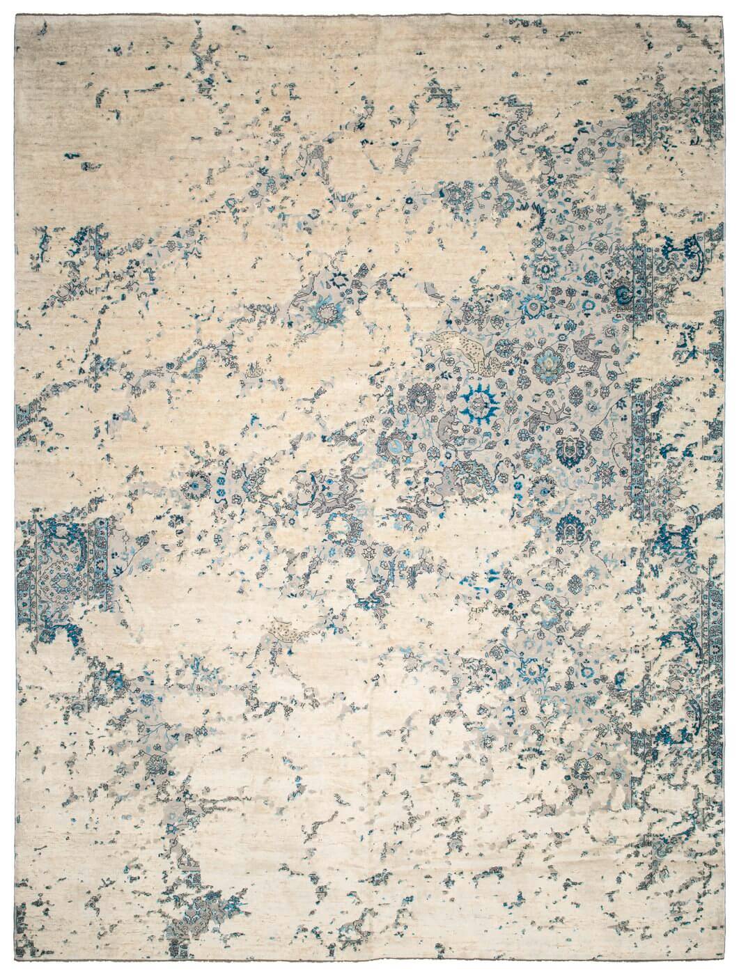 Ковер эксклюзивный Kirman Jungle Aerial White Silk | Размер: 200 x 300 см
