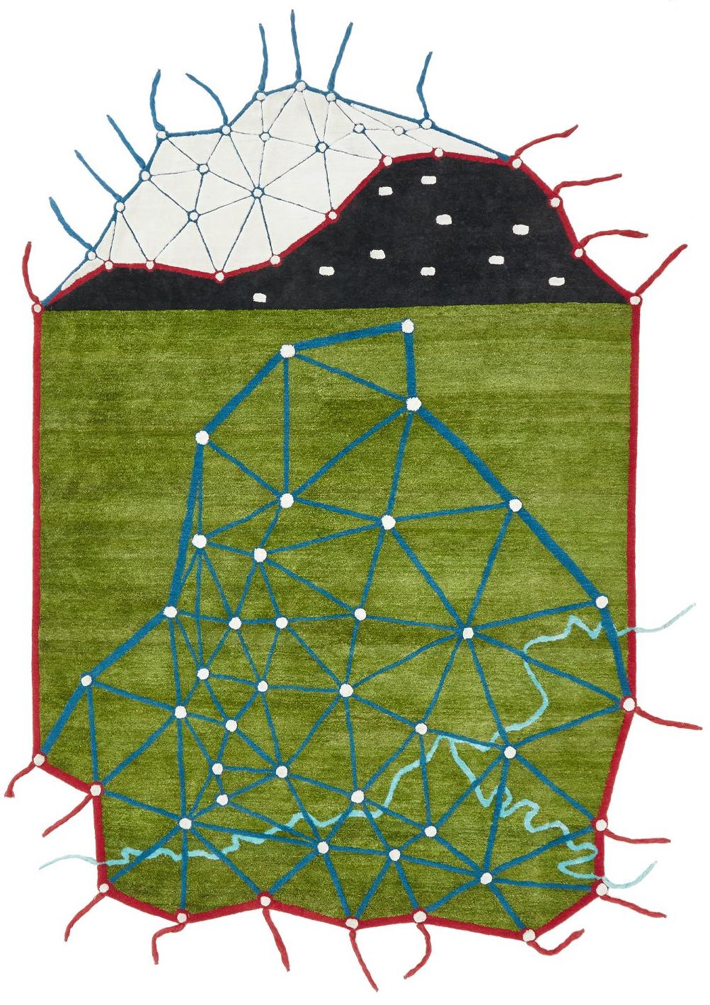 Круглый ковер эксклюзивный Италия Topographie Imaginaire