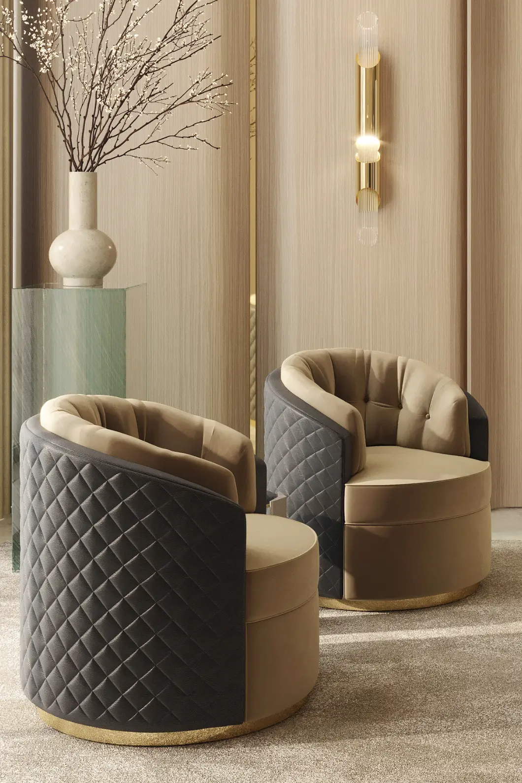 Поворотное кресло Luxe