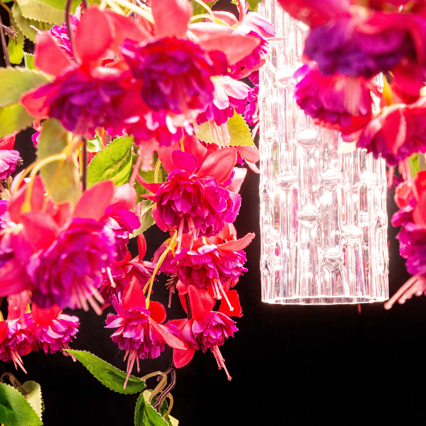 Большая каскадная люстра Pink Cascade