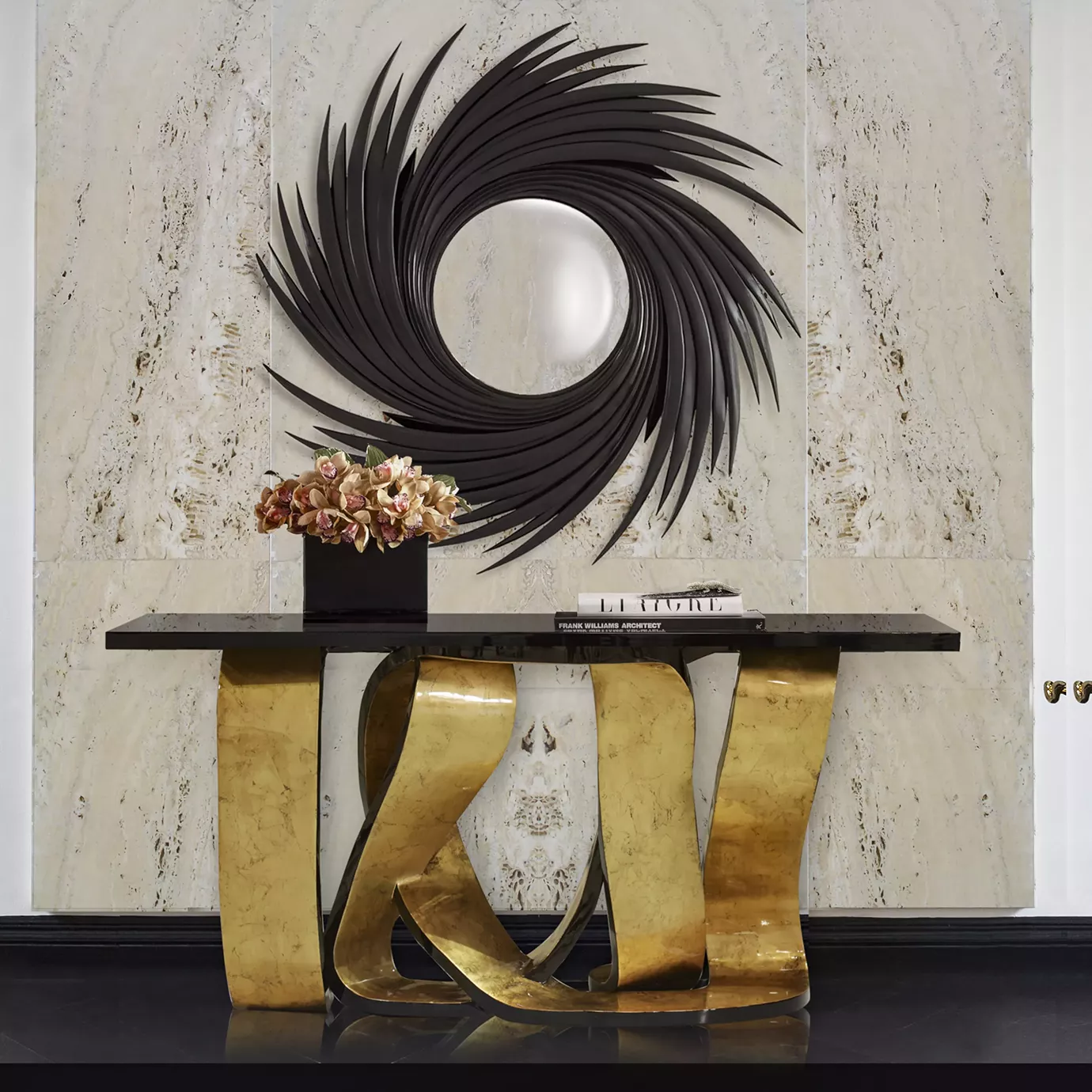 Консоль Ribbon Gold Leaf