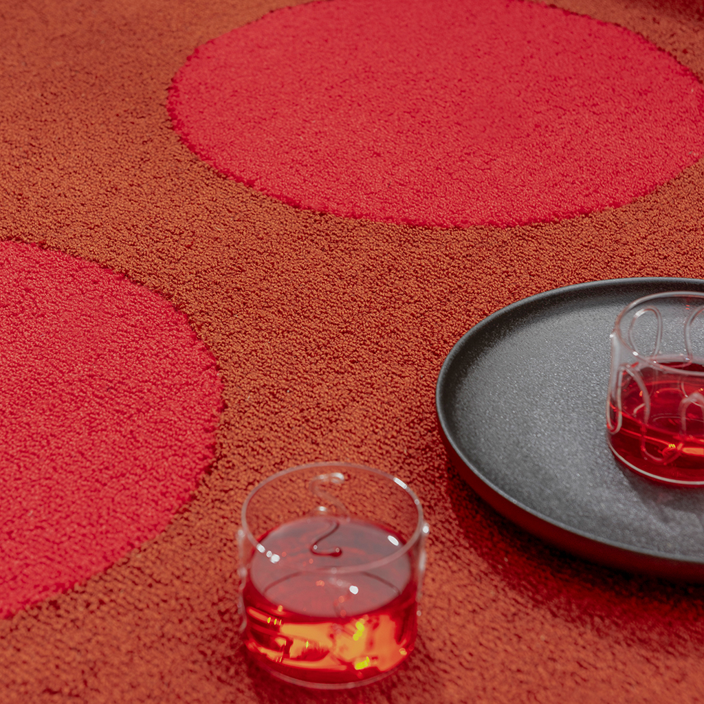 Ковер уличный Habitat Festival Dots Red 495800 | Размер: 200 x 280 см