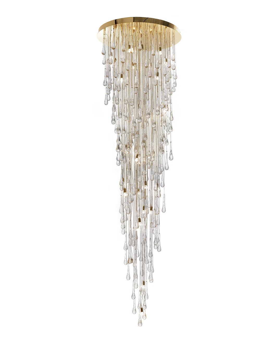 Каскадная люстра Murano Drops