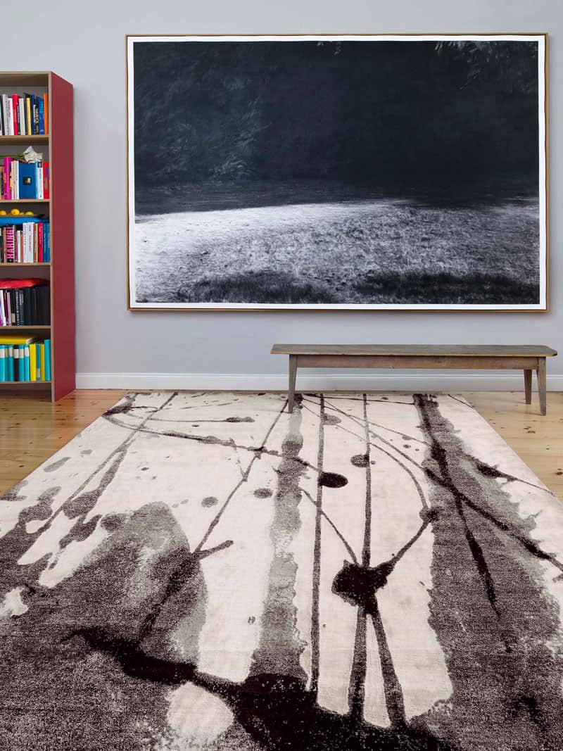 Ексклюзивний килим ручної роботи Black & White | Розмір: 122 x 183 см