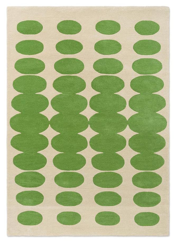 Ковёр Optical Oval Green/Cream | Размер: 120 × 180 см