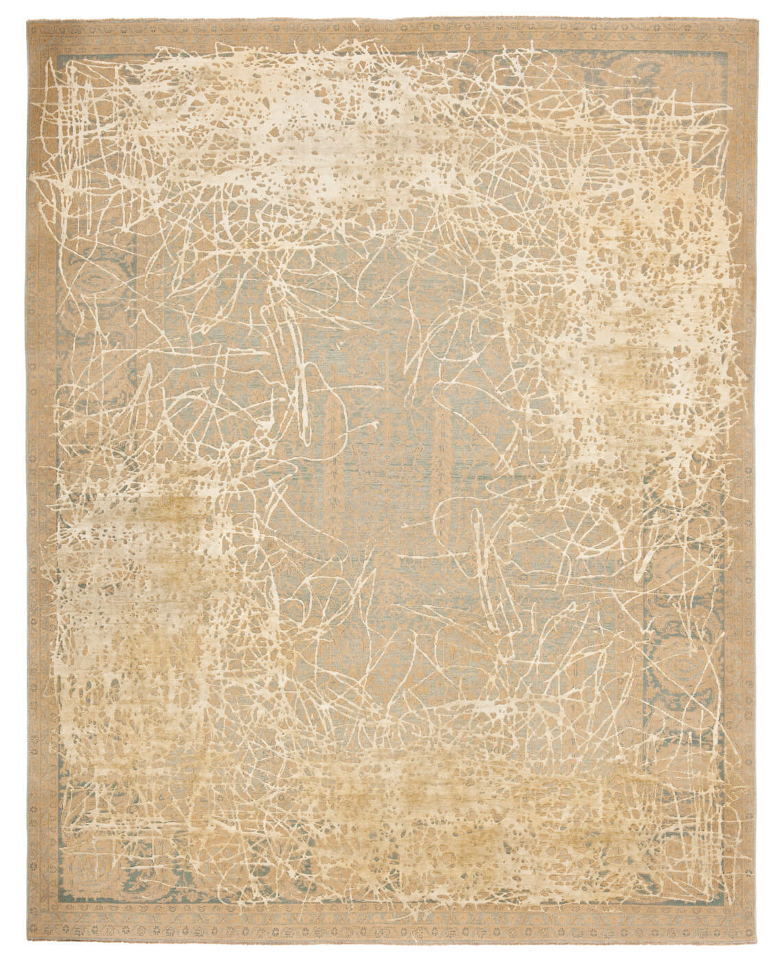 Килим Tabriz Wooster Enjoy Skyblue Silvergrey Silk | Розмір: 200 x 300 см