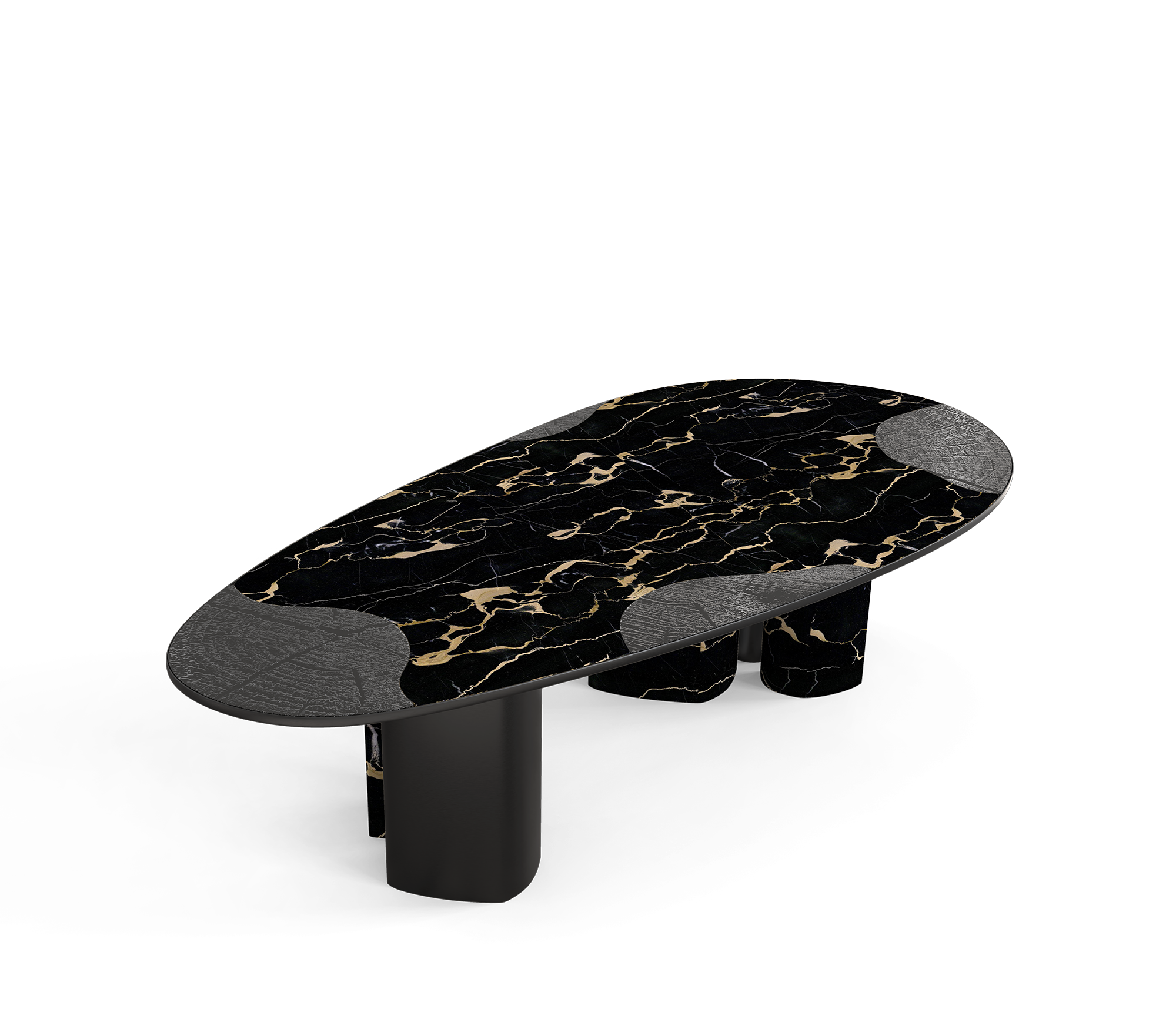 Обеденный стол Athena Portoro Marble & Onyx