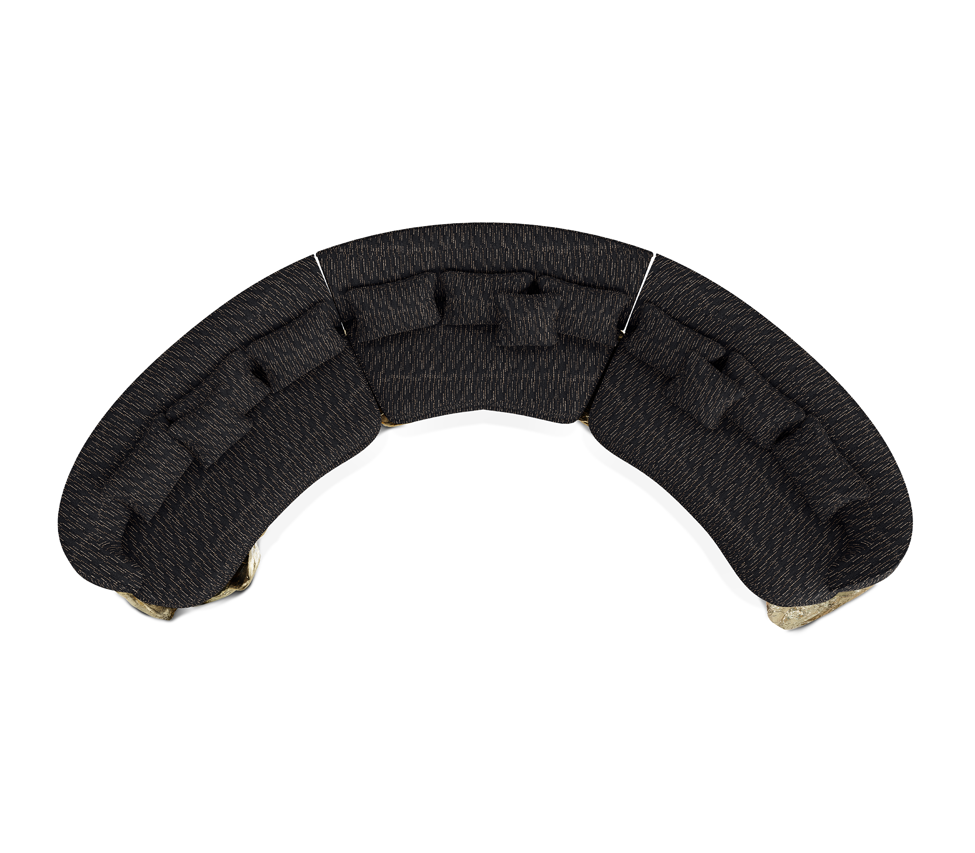 Диван Angora Black Curved