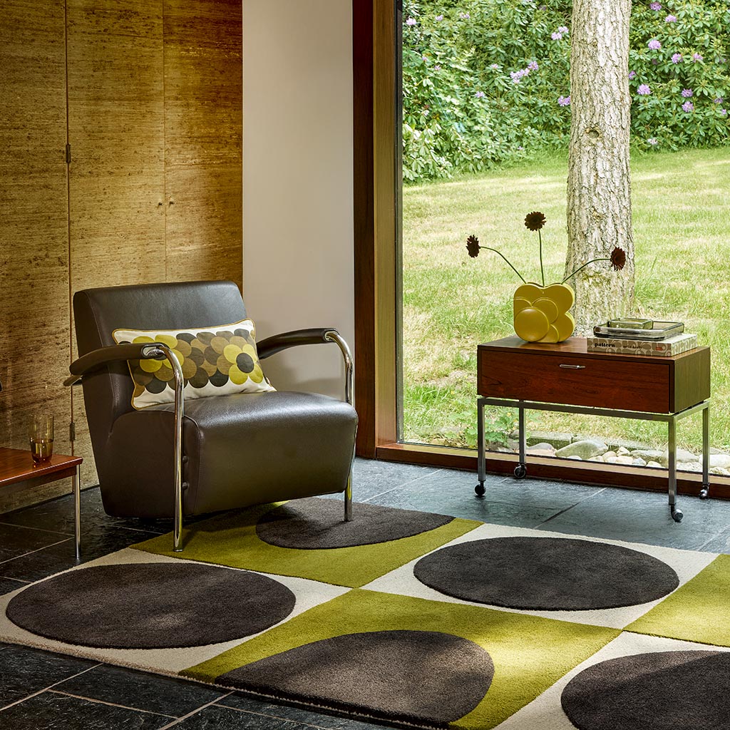 Килим Spot Square Walnut/Lichen