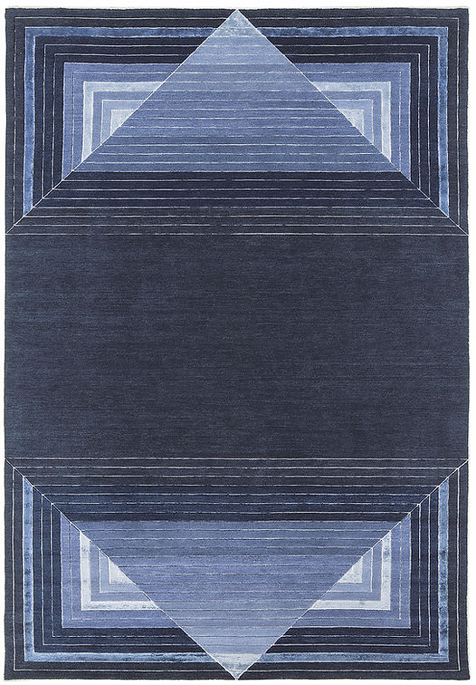 Килим синій Geometric