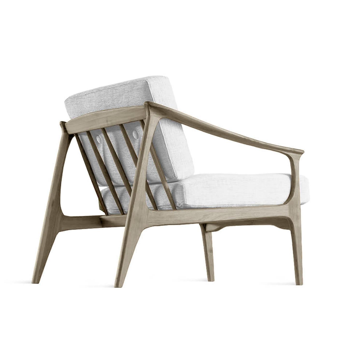 Крісло з масиву волоського горіха Quiete Grey | Колір: Linen BEL-LINO G077 11