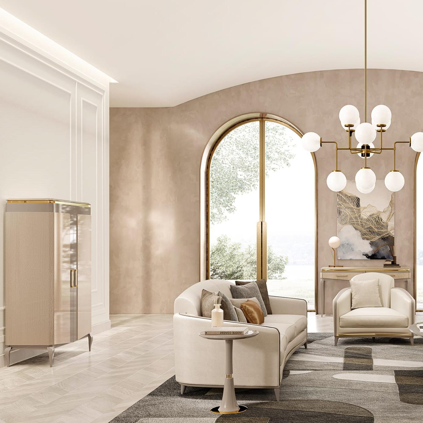 Прикроватный столик Prestige Beige | Размер: Ø 45 x В 49 см
