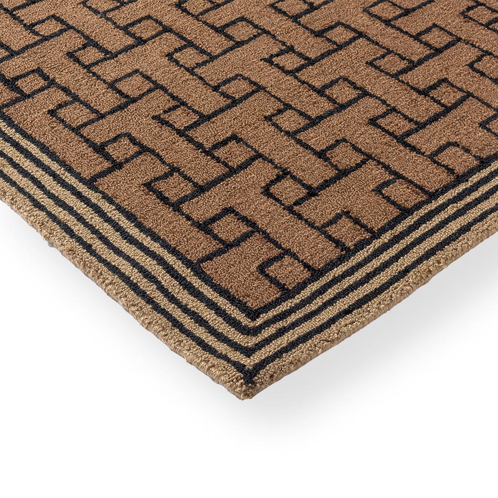 Вуличний килим TB T Monogram Light Brown 455811 | Розмір: 160 x 230 см