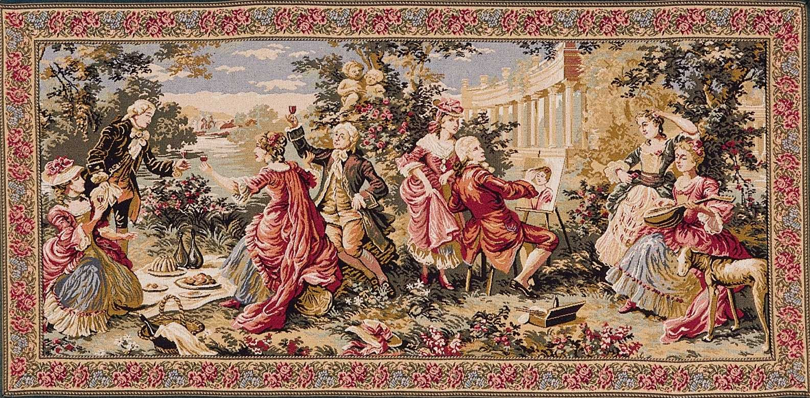 Гобелен Garden Party in the Countryside with Border