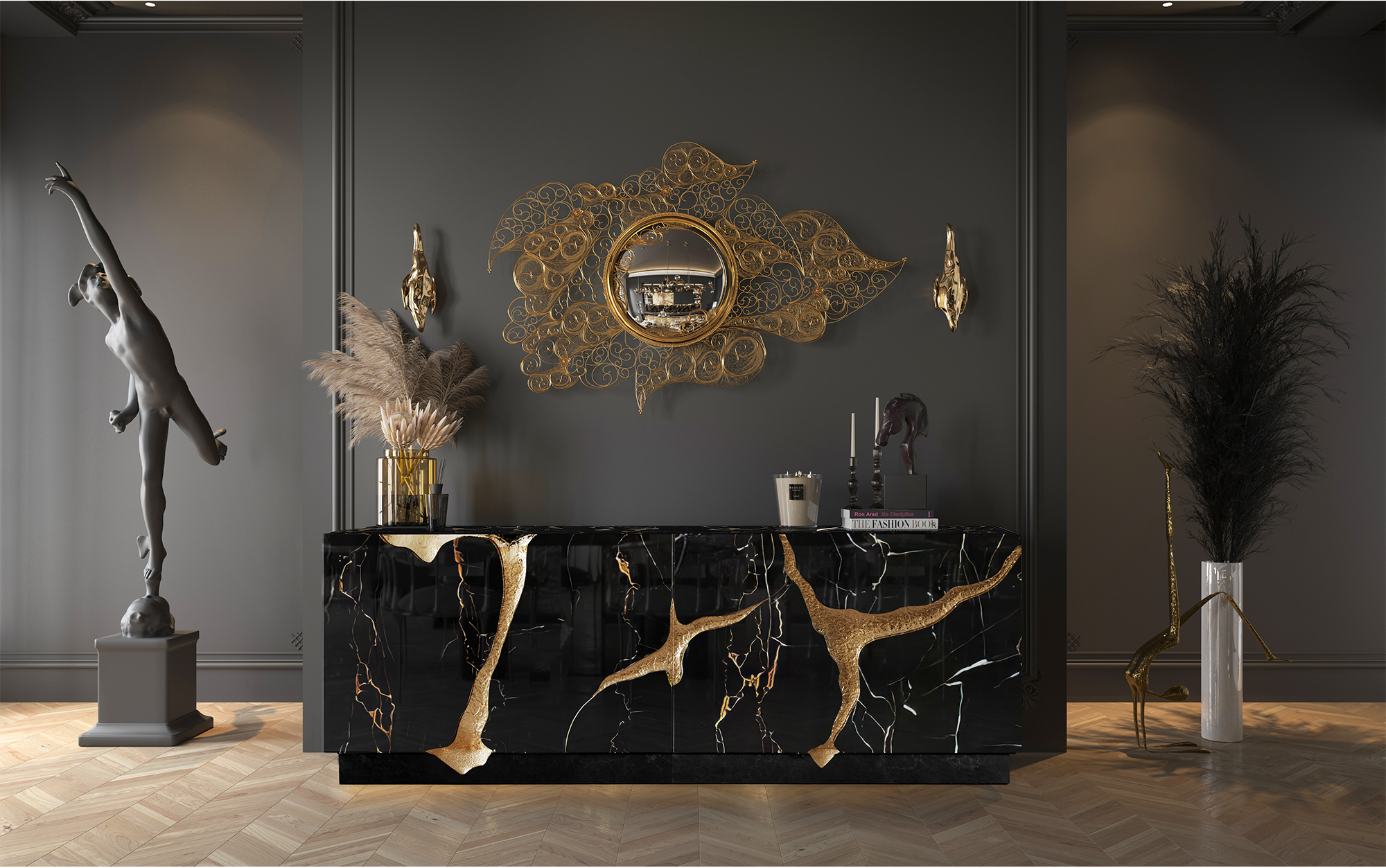 Тумба Black & Gold Opulent