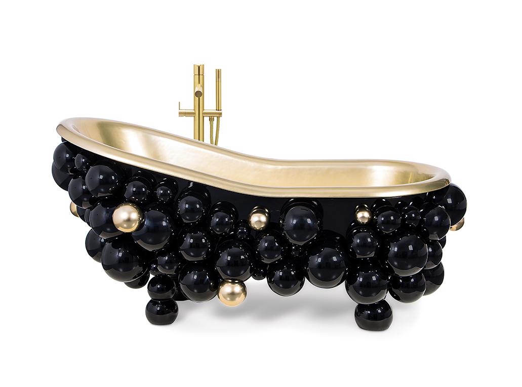 Дизайнерская ванна Gravity Black / Gold