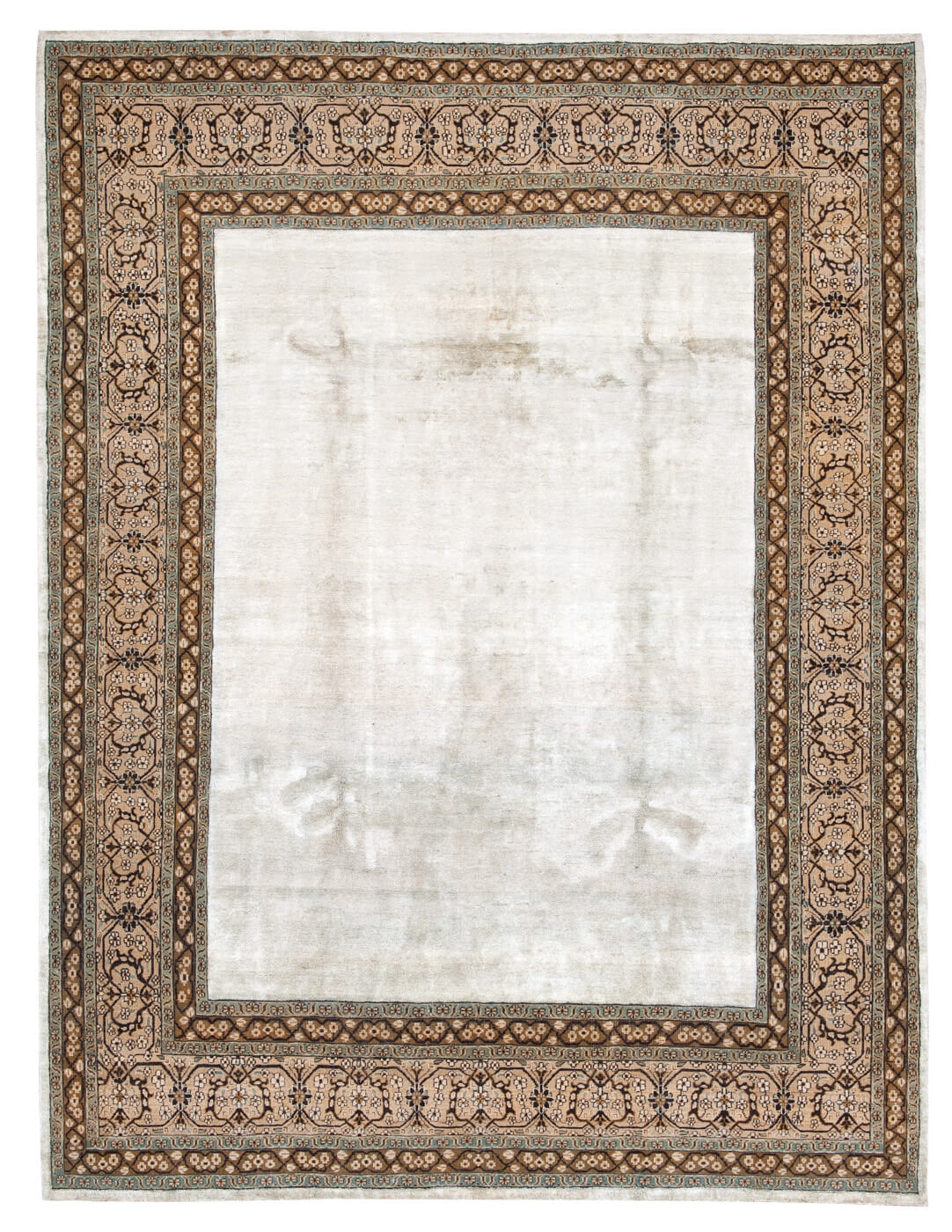 Килим Tabriz Lexington Border Camelgrey Silvergrey Silk | Розмір: 300 x 400 см
