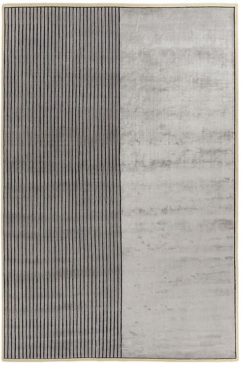 Килим вузликовий ручної роботи Grey Striped