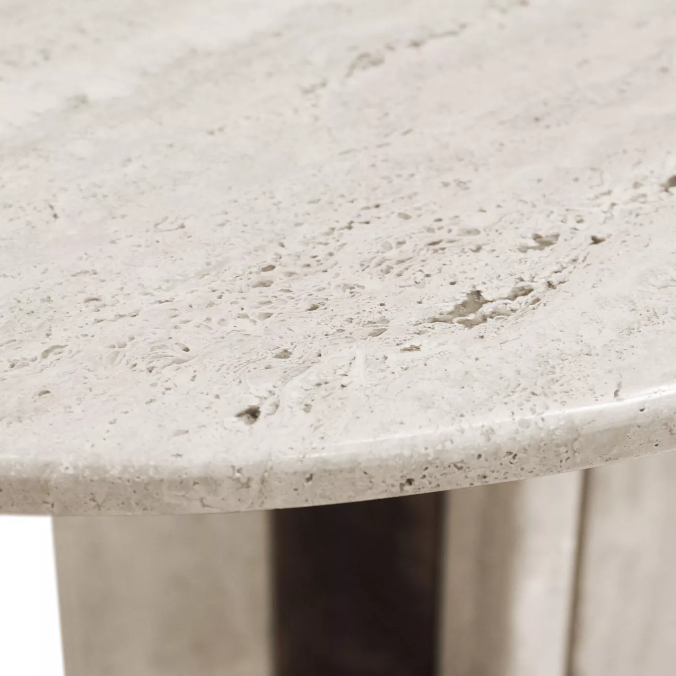 Обеденный стол Parisian Travertine Marble Oval