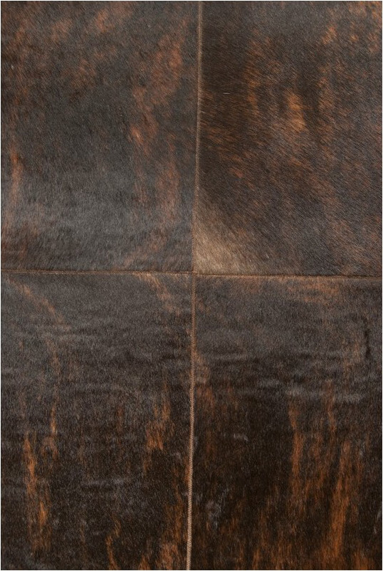 Коричневий килим з шкіри Gelos ☞ Розмір: 180 x 280 см