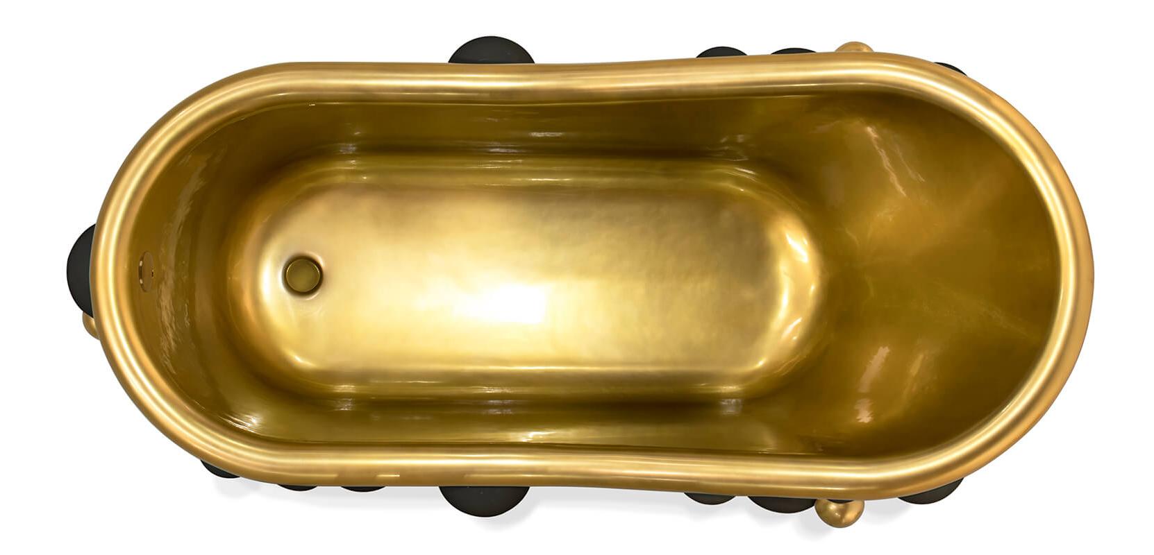 Дизайнерская ванна Gravity Black / Gold