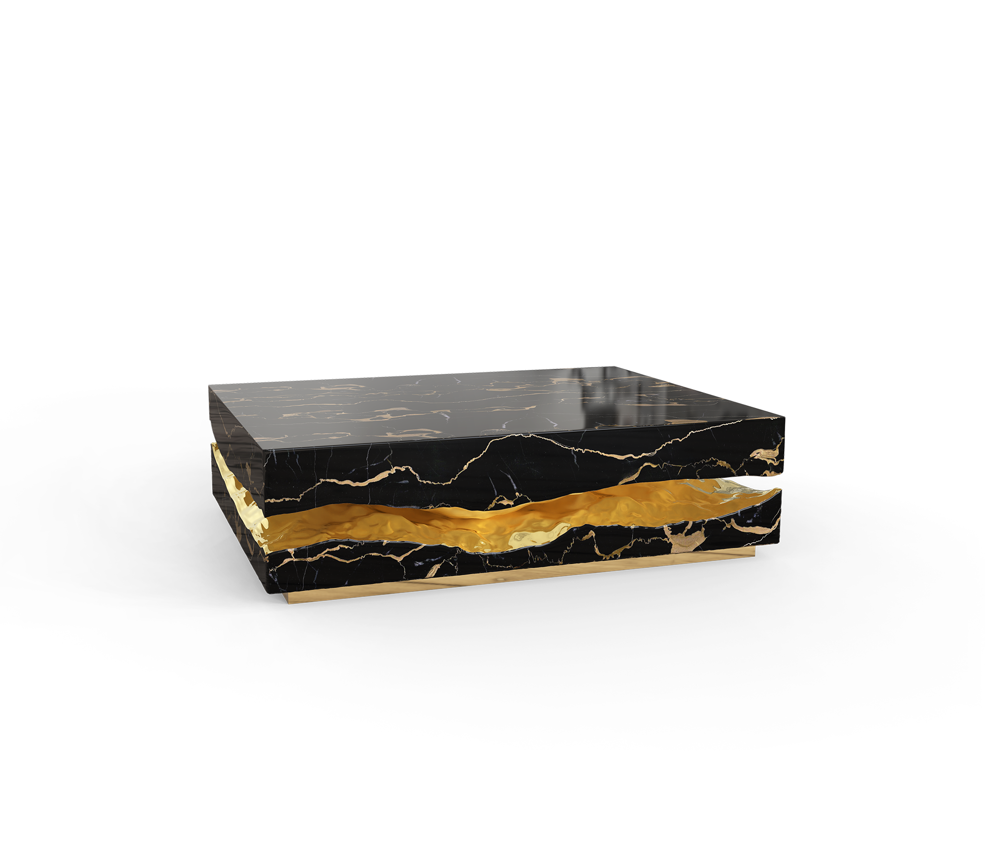 Журнальный столик Boulder Portoro Marble Table