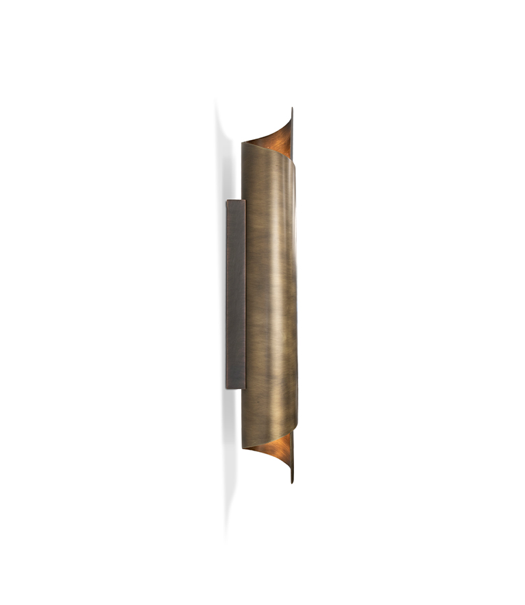 Настенный светильник Aged Brass