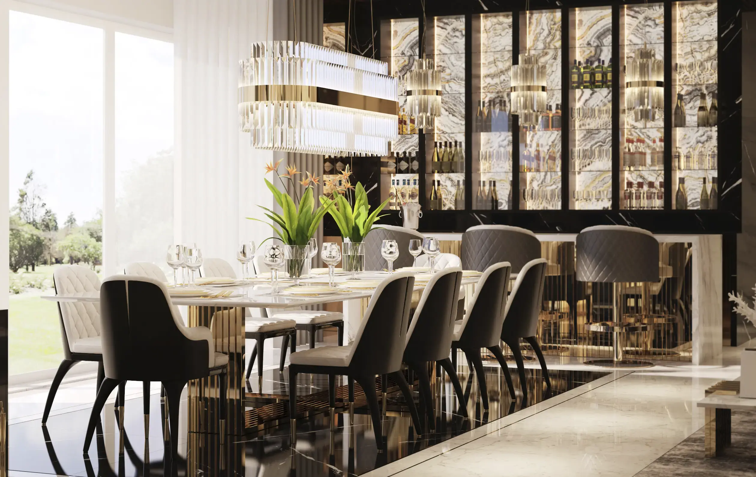 Поворотний барний стілець Luxe - 2