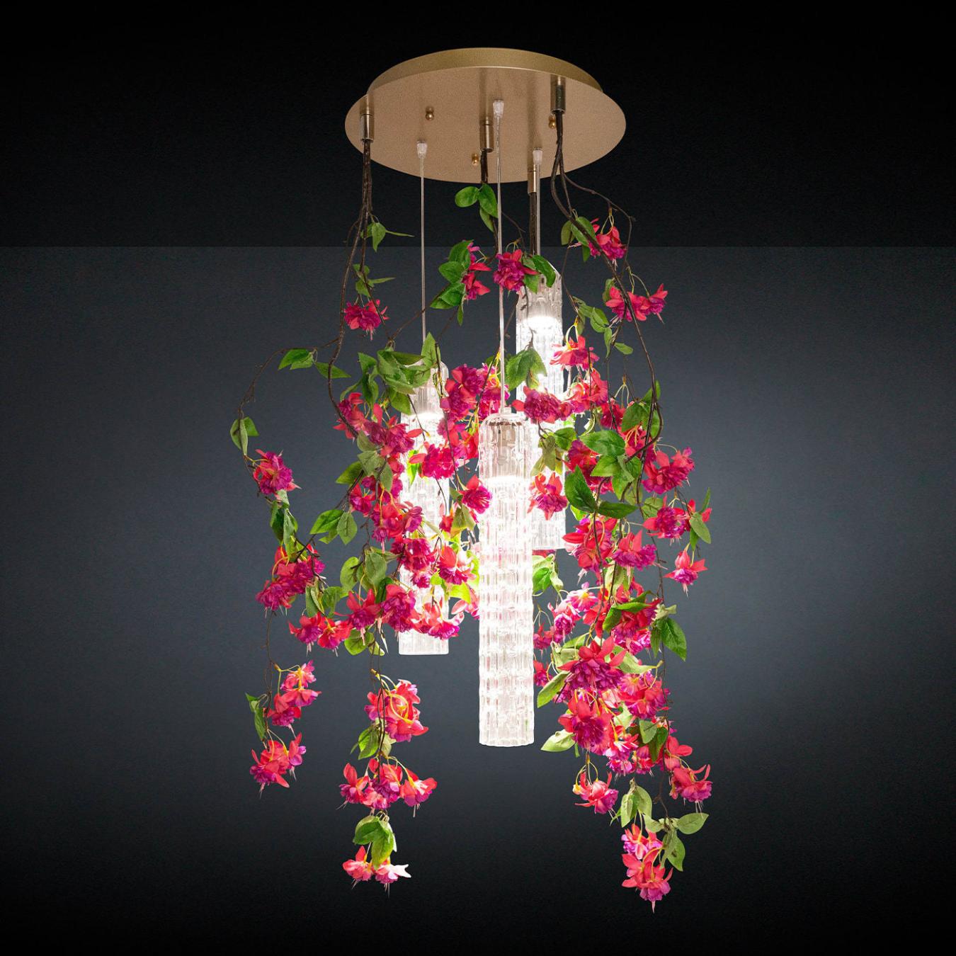 Мала каскадна люстра Pink Cascade