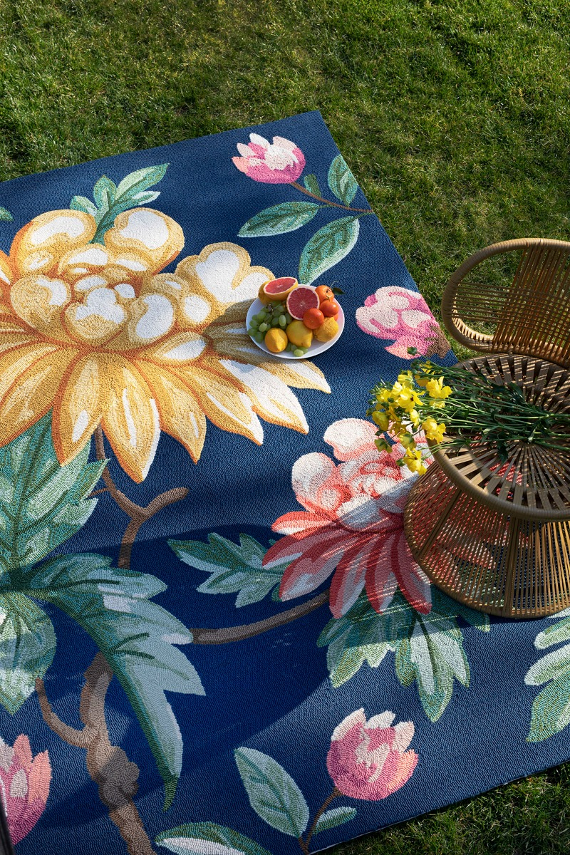 Ковер уличный Midnight Garden Navy