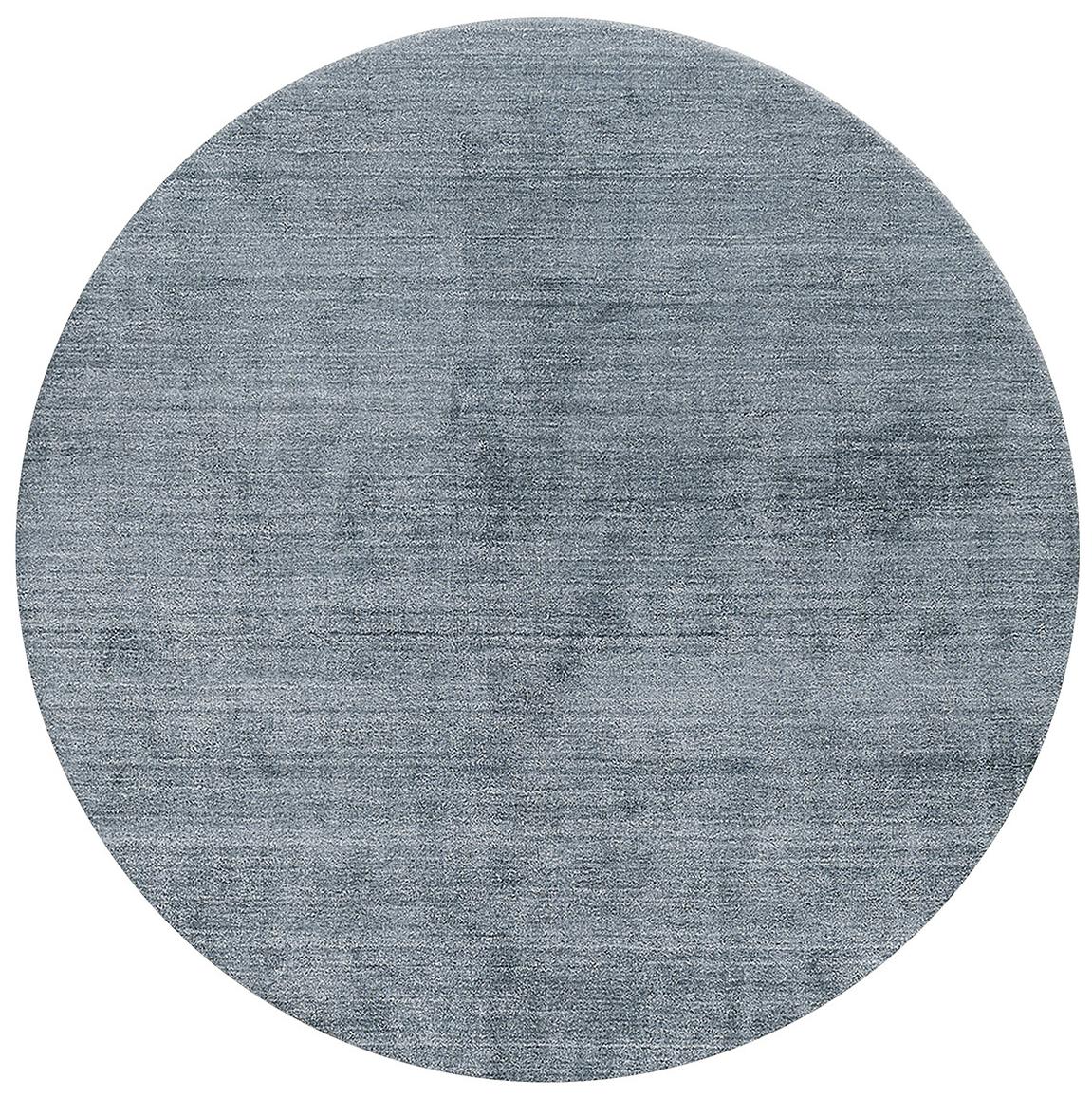 Круглий килим із бамбукового шовку Round Blue Bamboo Silk | Розмір: Ø 300 см