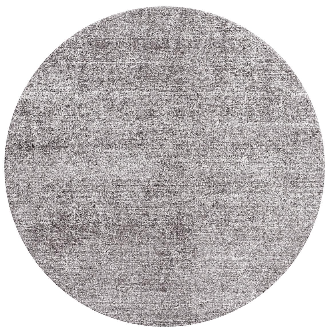 Круглий килим із бамбукового шовку Round Silver Bamboo Silk | Розмір: Ø 300 см