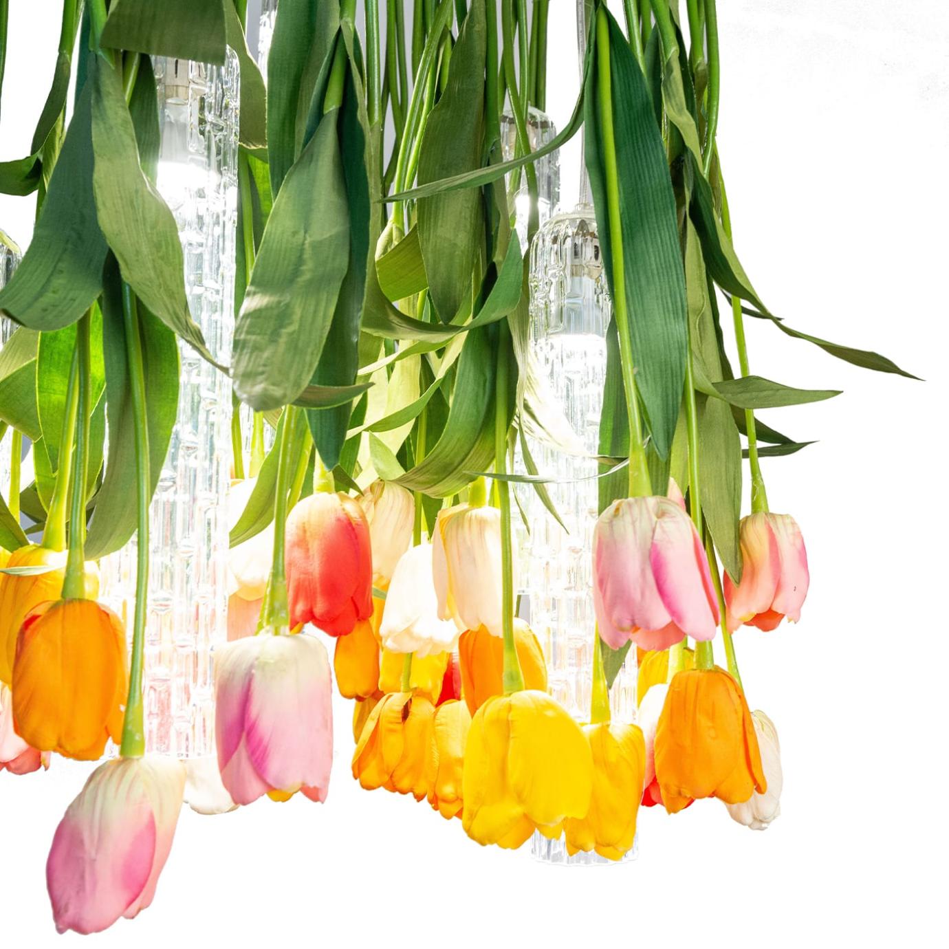 Кругла люстра Tulip