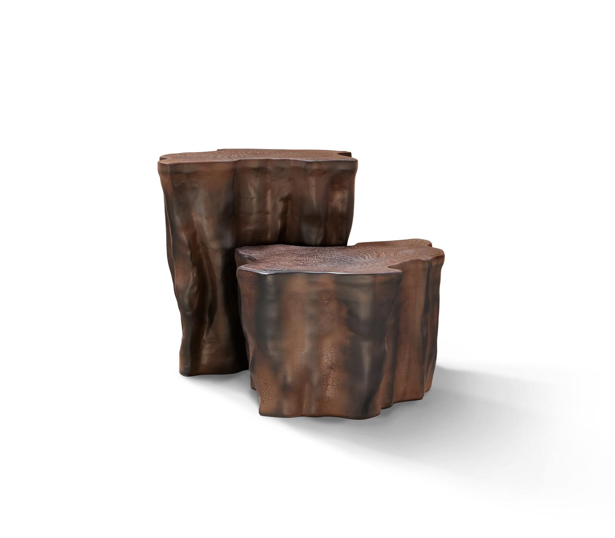 Приставний стіл Horizon Dark Brown Ceramic | Конфігурація: Small