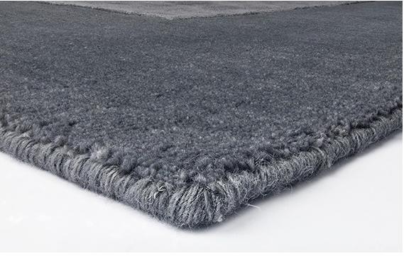 Килим індійський з шерсті та віскози Border Grey | Розмір: 160 x 230 см