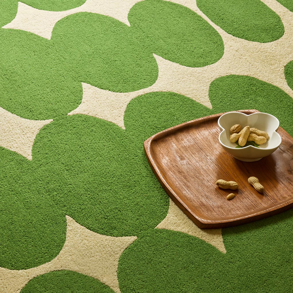 Ковёр Optical Oval Green/Cream | Размер: 120 × 180 см