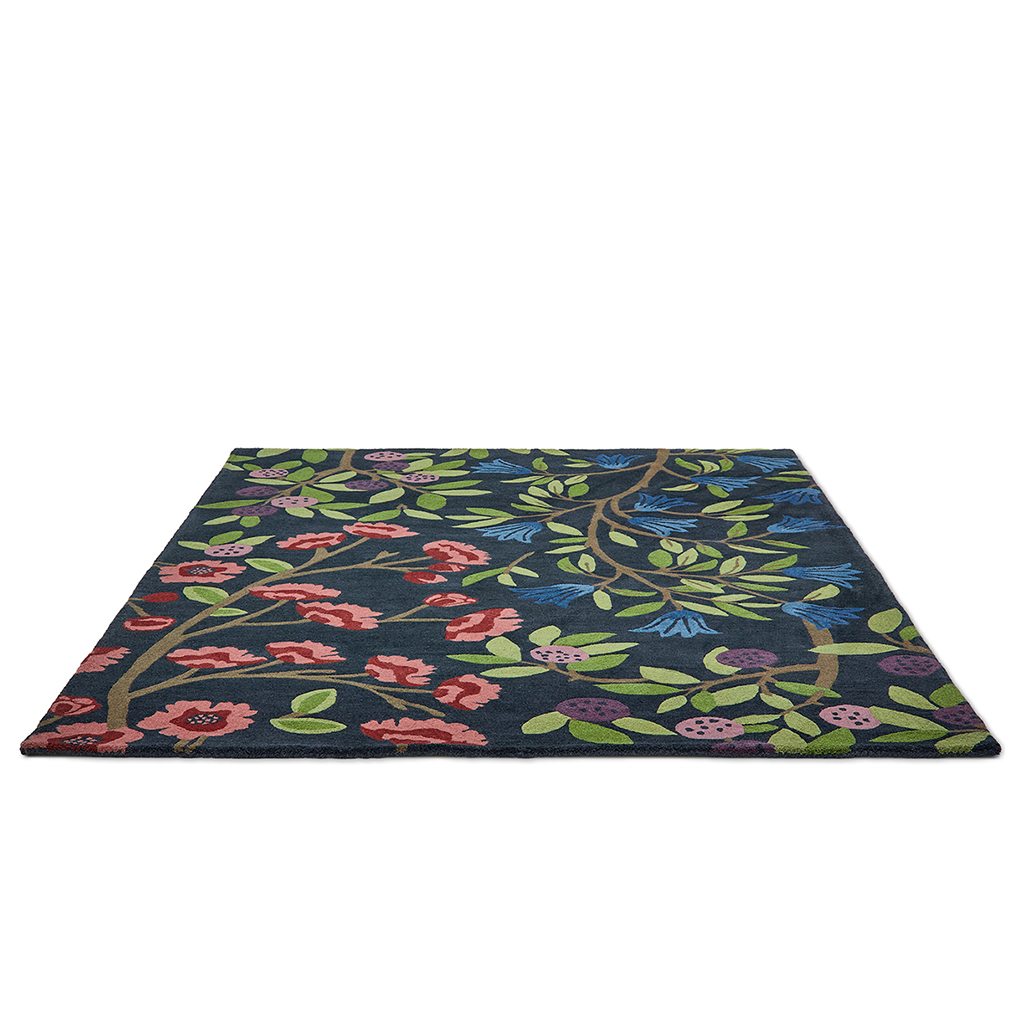 Килим квітковий Foraging Indigo 146618 | Розмір: 170 x 240 см
