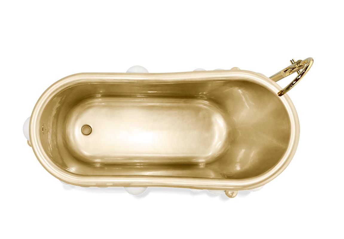 Дизайнерська ванна Gravity White/Gold