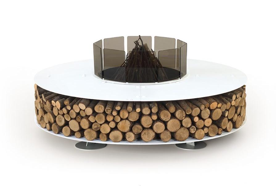 Вулична жаровня Zero Steel біла (Італія)