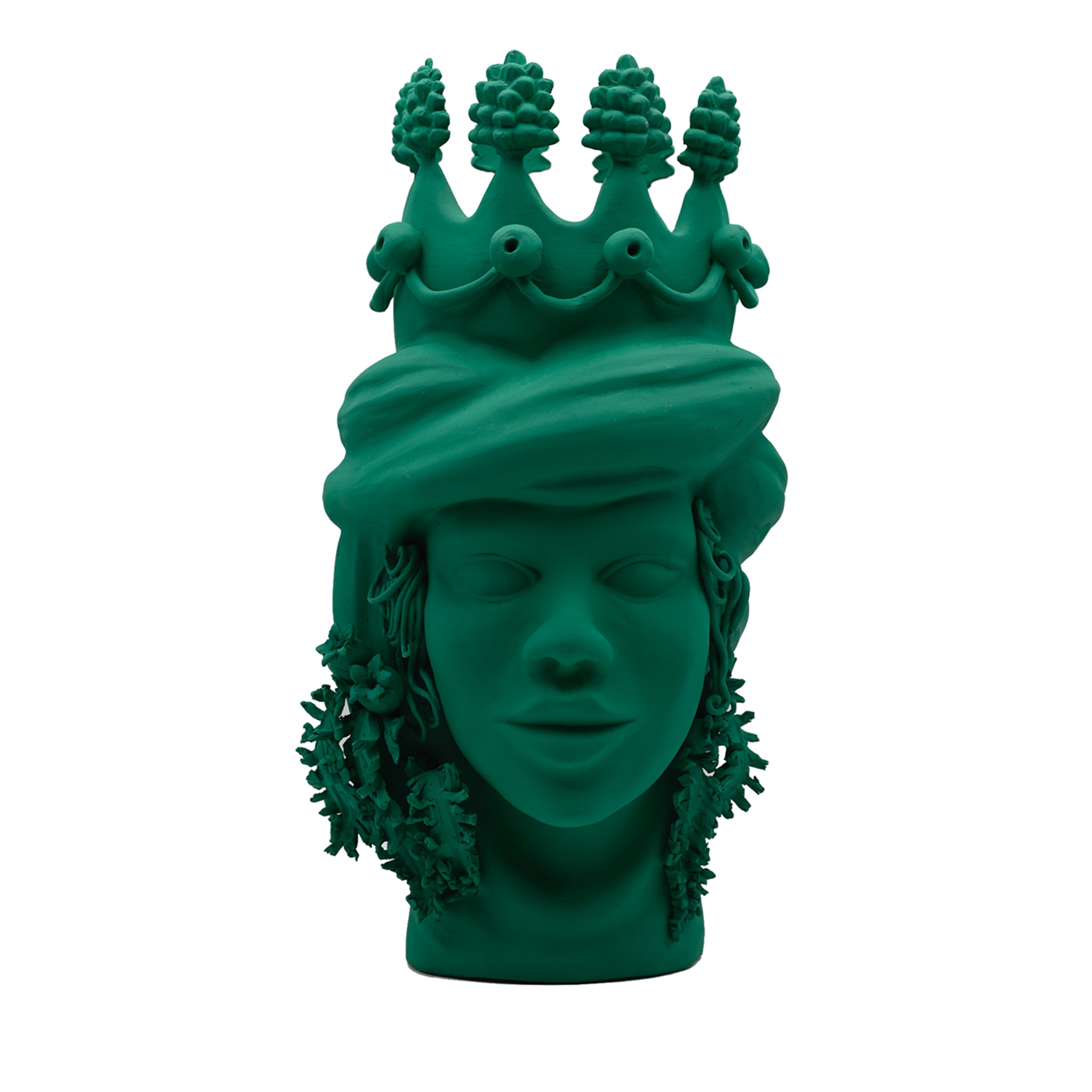 Зелёная скульптура Moor's Head