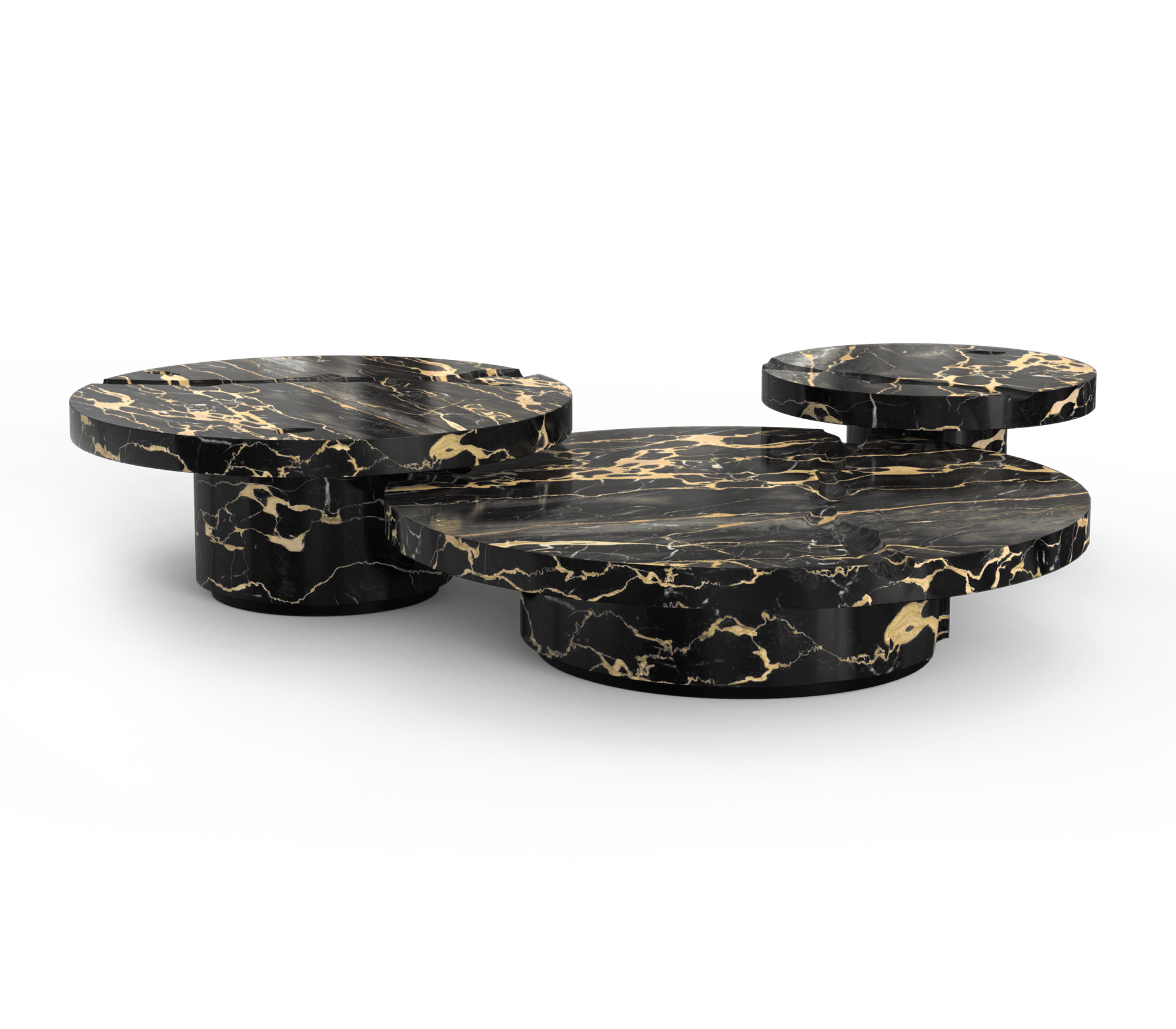 Журнальный столик Dominion Portoro Marble 3-Piece Set