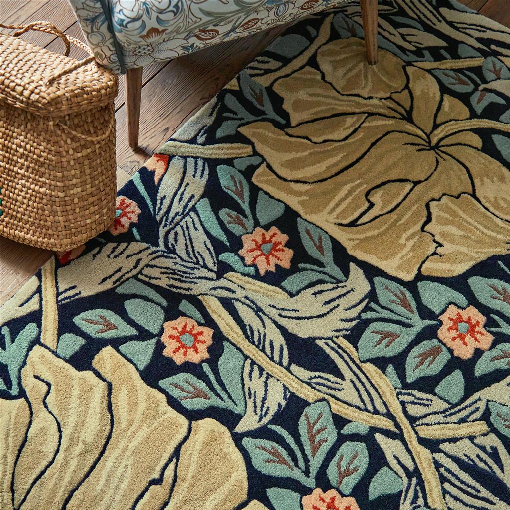Килим ручної роботи Pimpernel Indigo 028818 | Розмір: 140 x 200 см