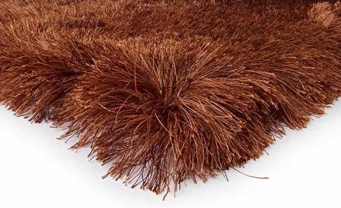 Килим ворсистий коричневий Aster ☞ Розмір: 60 x 120 см