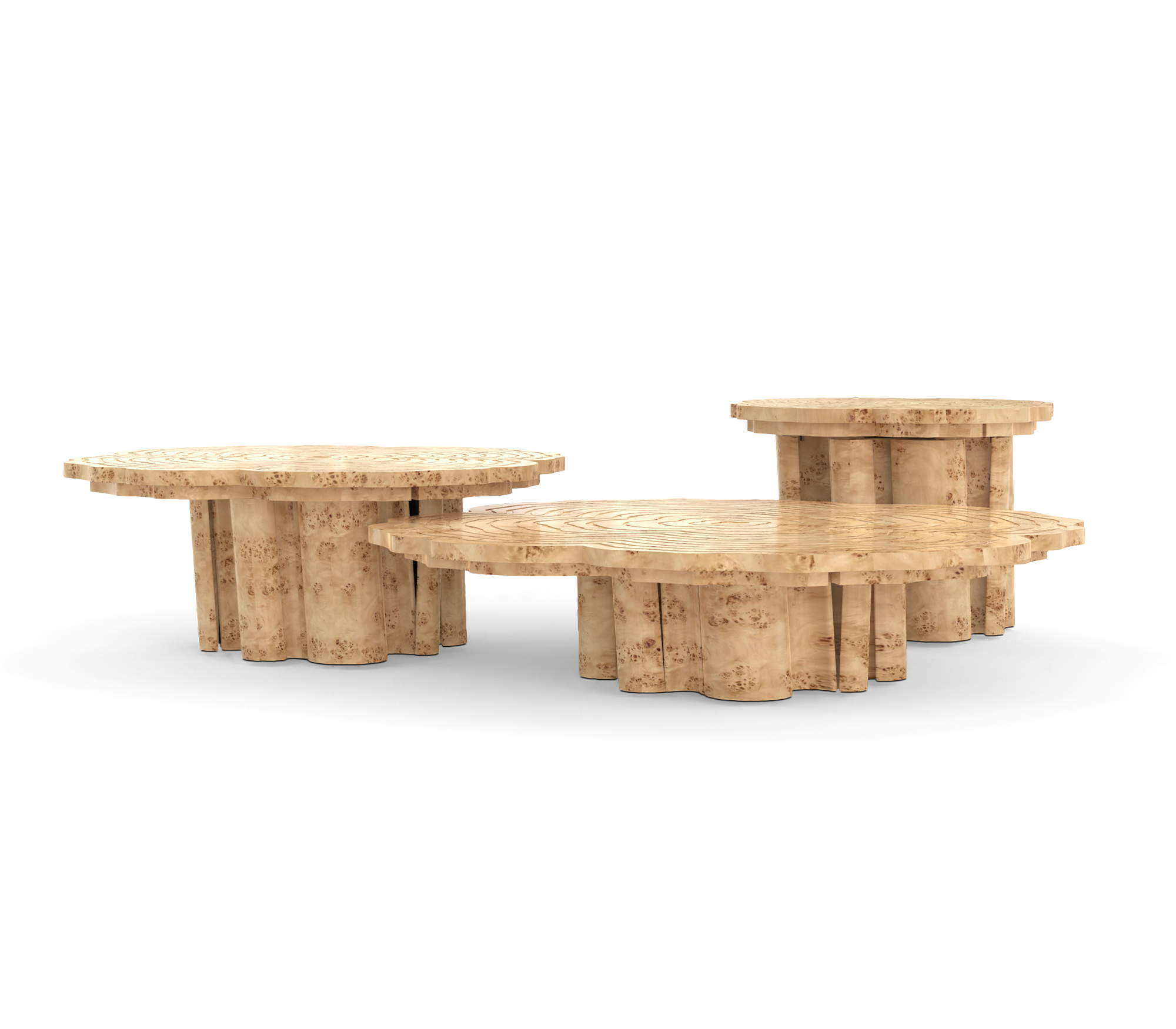 Журнальний столик Fortuna Poplar 3-Piece Set