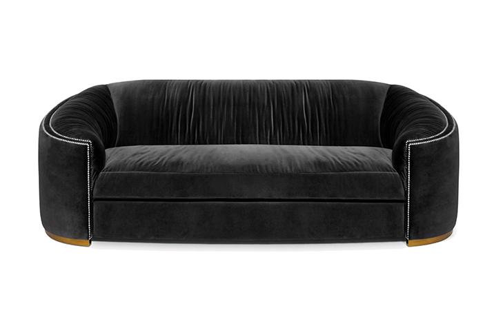 Антрацитовий вигнутий диван Premium Comfort